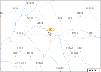 map of Jiko