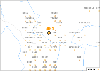 map of Jiko