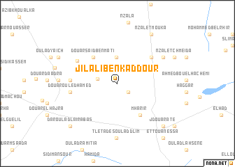 map of Jilali Ben Kaddour