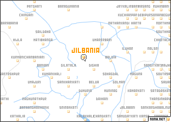 map of Jilbania