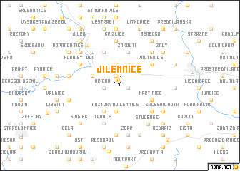 map of Jilemnice