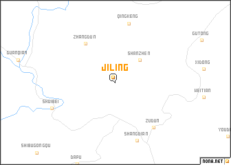 map of Jiling