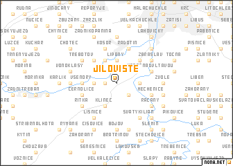 map of Jíloviště