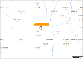 map of Jīma Bēro