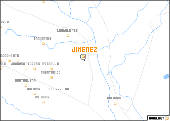 map of Jiménez