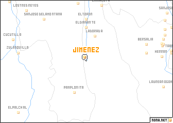 map of Jiménez