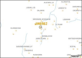 map of Jiménez