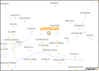 map of Jimingcun