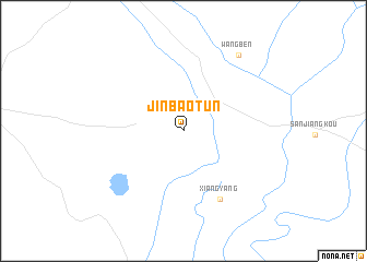 map of Jinbaotun