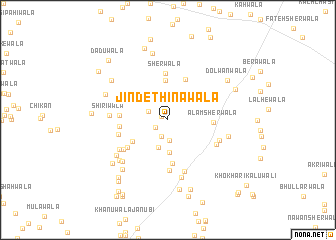 map of Jinde Thinawāla