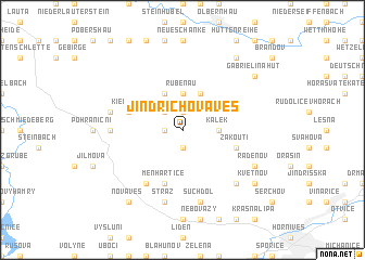 map of Jindřichova Ves