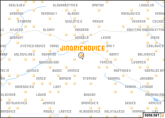 map of Jindřichovice