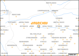 map of Jindřichov