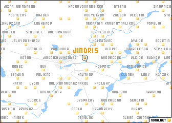 map of Jindřiš