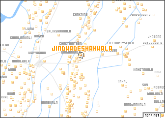 map of Jindwade Shāhwāla