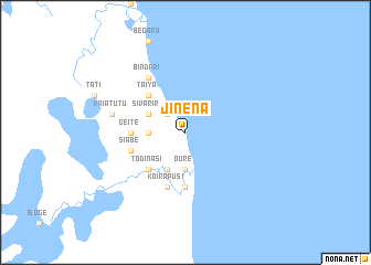 map of Jinena