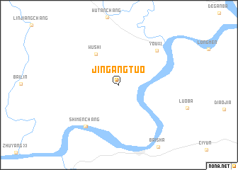 map of Jingangtuo