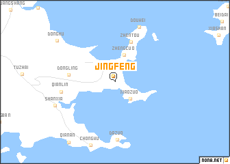 map of Jingfeng