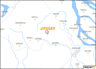 map of Jinggen