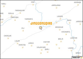 map of Jinggongqiao