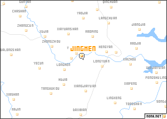 map of Jingmen