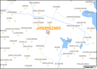 map of Jingongzhen