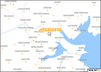 map of Jingougeng
