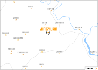 map of Jingyuan