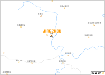 map of Jingzhou