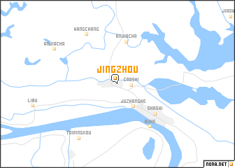 map of Jingzhou