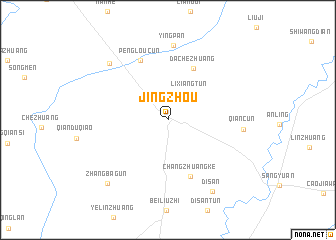 map of Jingzhou