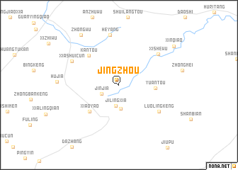 map of Jingzhou
