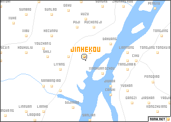 map of Jinhekou