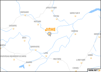 map of Jinhe