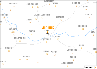 map of Jinhua