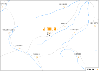 map of Jinhua