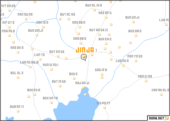 map of Jinja