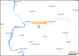 map of Jinjinmiao