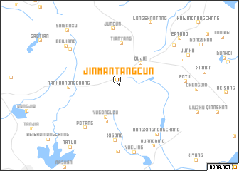 map of Jinmantangcun