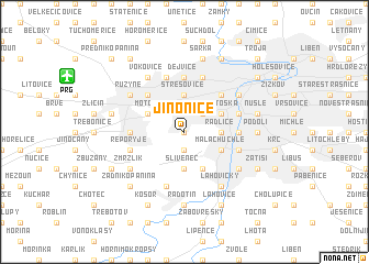 map of Jinonice