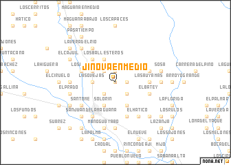 map of Jínova en Medio