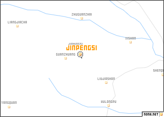 map of Jinpengsi