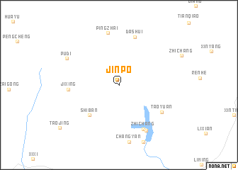 map of Jinpo