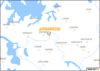 map of Jinshanzui