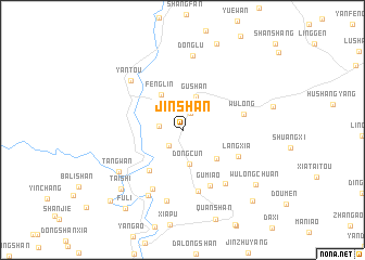 map of Jinshan