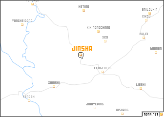 map of Jinsha
