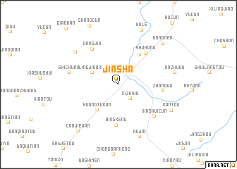map of Jinsha