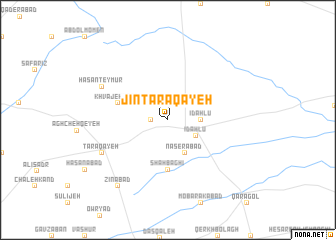 map of Jīn Ţarāqayeh