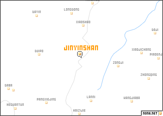 map of Jinyinshan