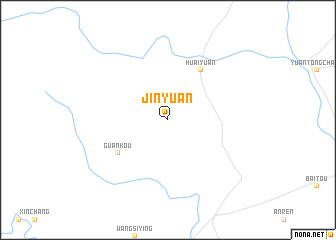 map of Jinyuan